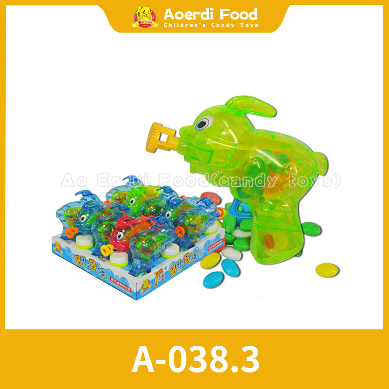 A-038.3 Mingben Flash Rabbit Bubble Gun Candy